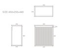 Crete Mini Wall Hung PVC Cabinet LK-MC42W-MW