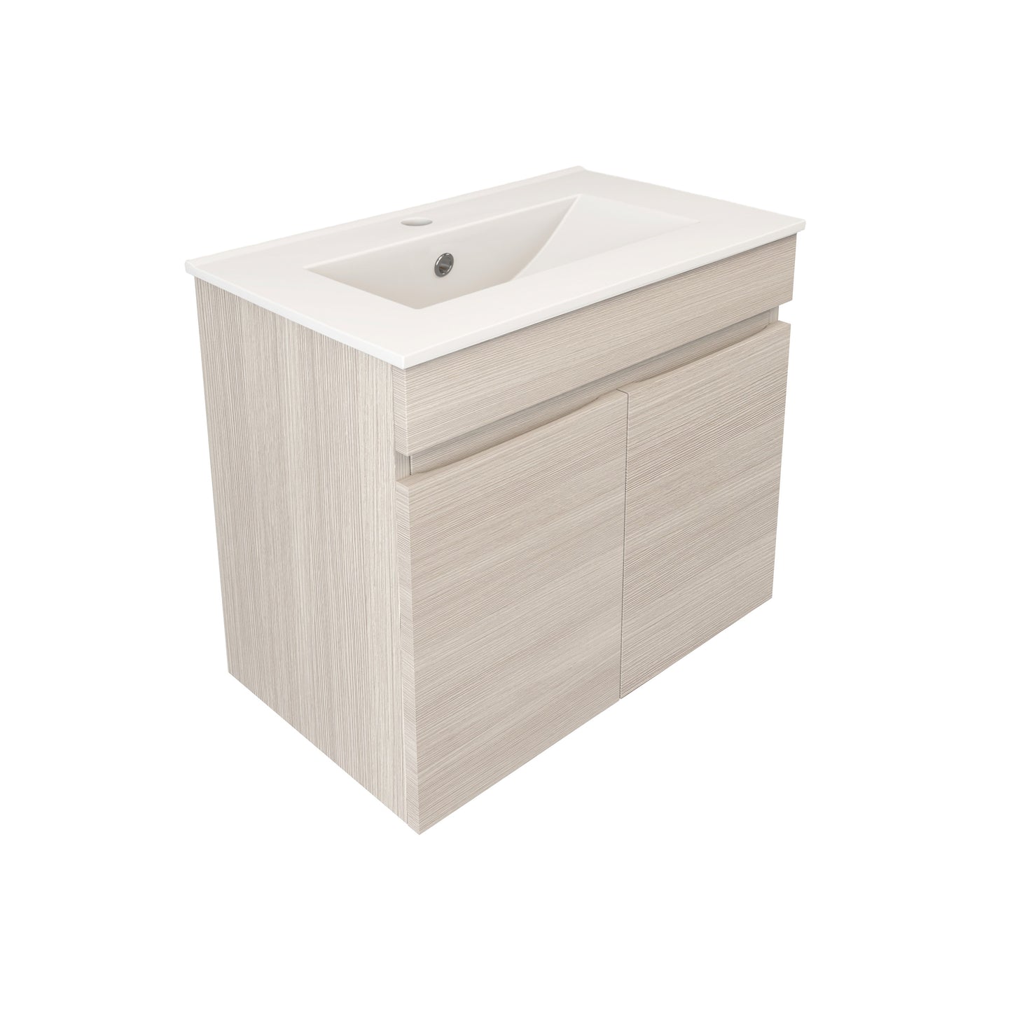 Camden Modern Wall Hung Cabinet Coastal Oak LK-MC63W-CO