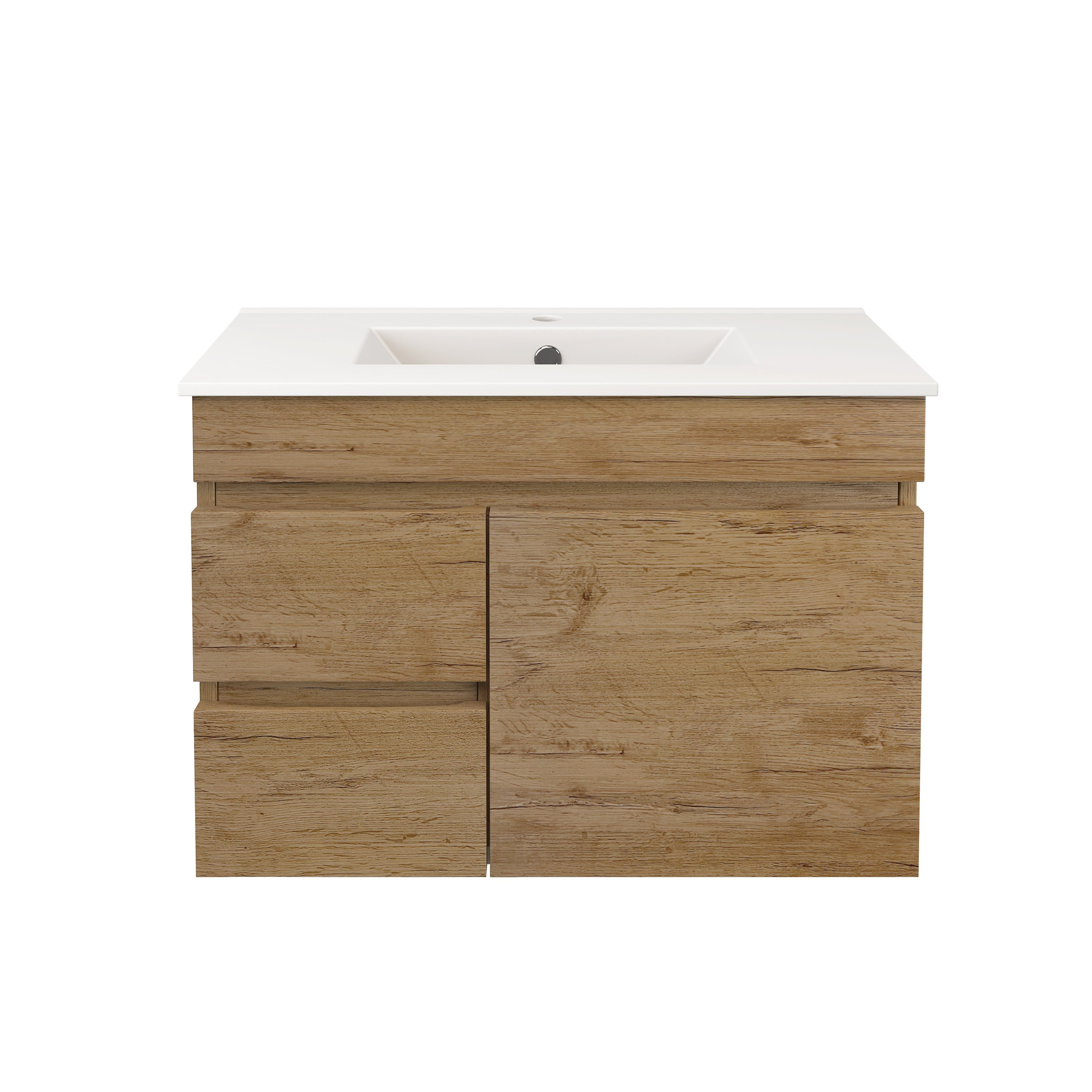 Camden Modern Wall Hung Cabinet Prime Oak LK-MC73LW-PO