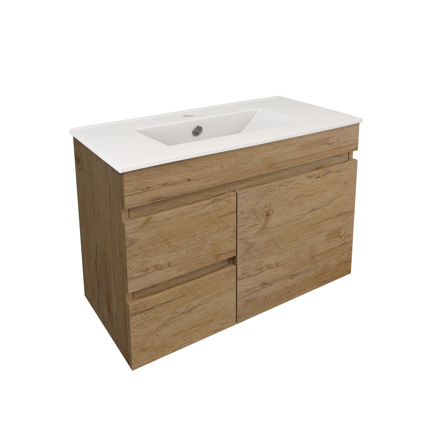 Camden Modern Wall Hung Cabinet Prime Oak LK-MC73LW-PO