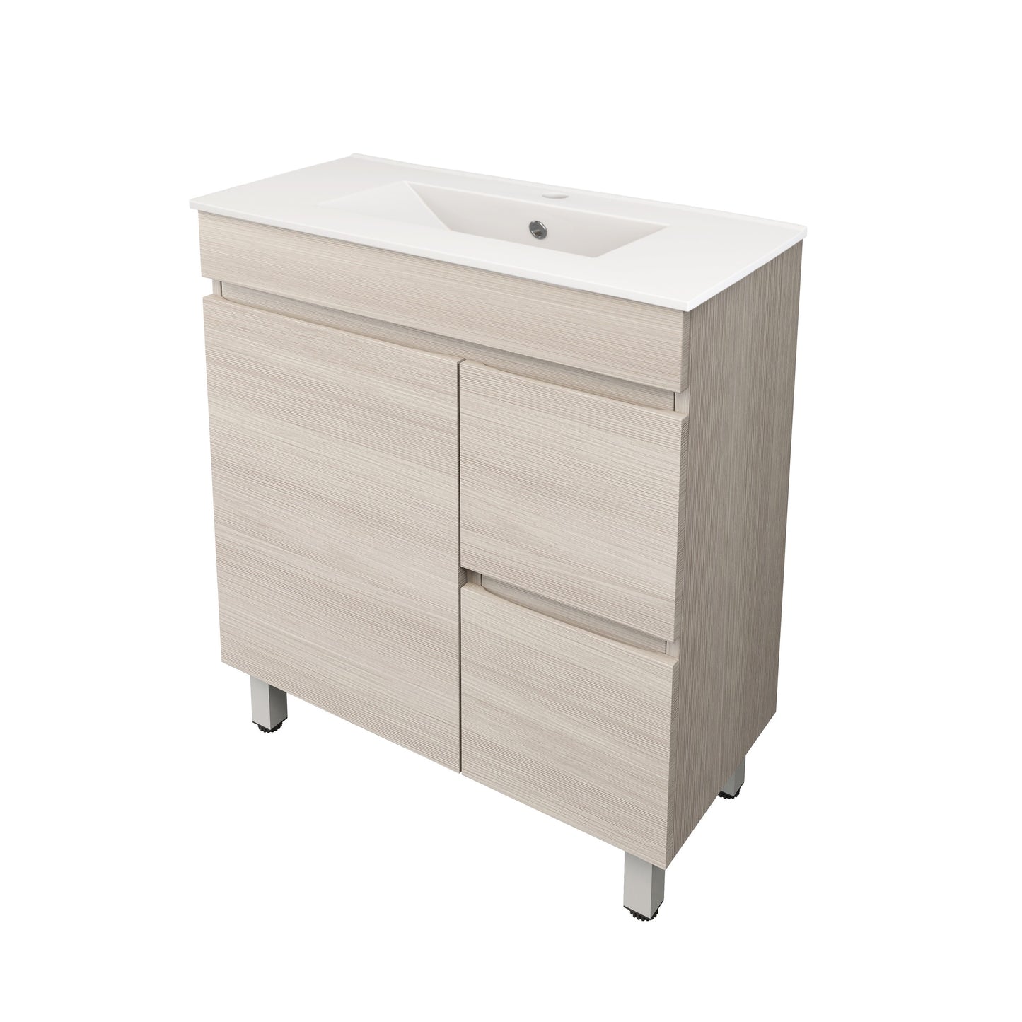 Camden Modern Free Standing Cabinet Coastal Oak LK-MC73RL-CO