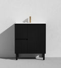 Crete Modern Free Standing Vanity Matte Black