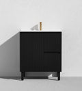 Crete Modern Free Standing Vanity Matte Black