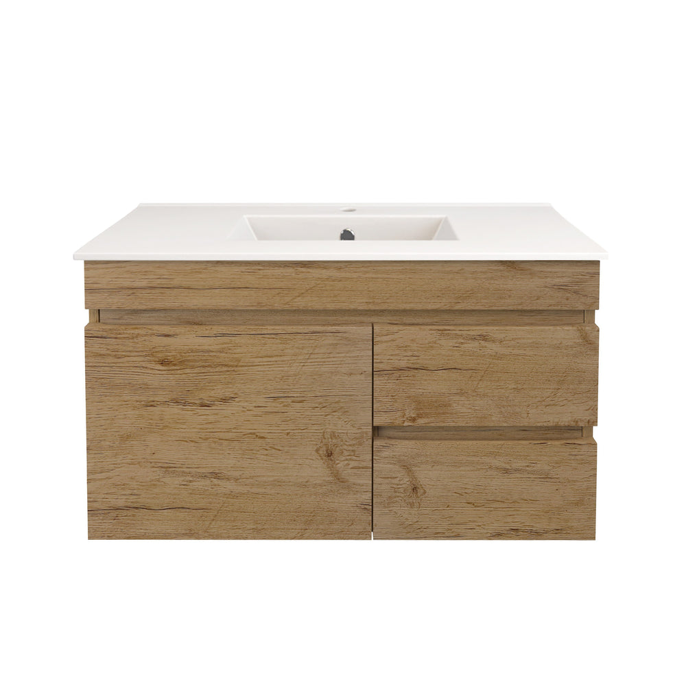 Camden Modern Wall Hung Cabinet Prime Oak LK-MC93RW-PO