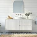 Crete Modern Wall Hung Vanity Matte White