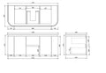 Devito Modern Wall Hung Vanity PVC Cabinet LK-MD1221W
