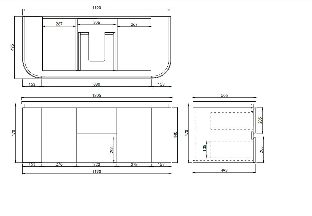 Devito Modern Wall Hung Vanity PVC Cabinet LK-MD1221W-MW