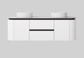 Devito Modern Wall Hung Vanity PVC Cabinet LK-MD1221W