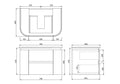 Devito Modern Wall Hung Vanity PVC Cabinet LK-MD750W