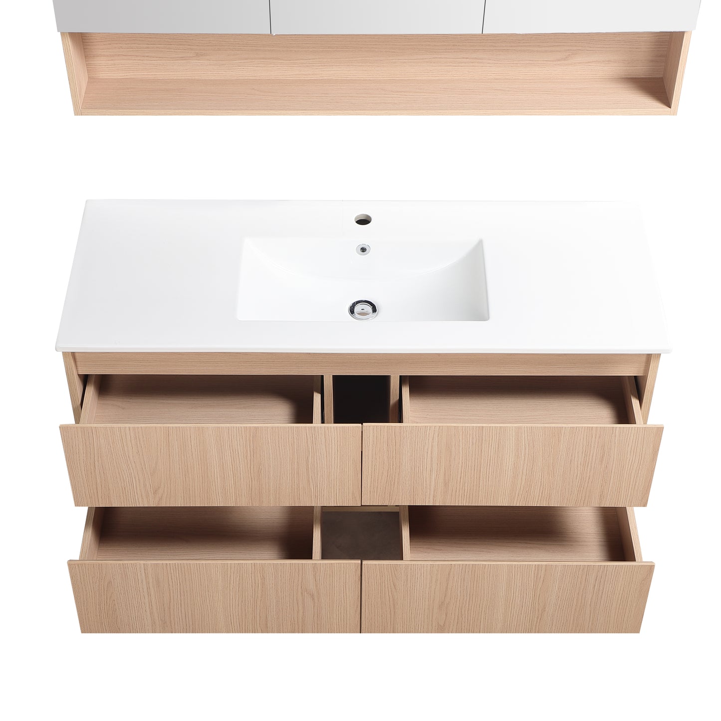 Gladstone Wall Hung Plywood Cabinet for Single bowl LK-MG1200W-SO