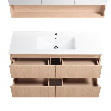 Gladstone Wall Hung Plywood Cabinet for Single bowl LK-MG1200W-SO