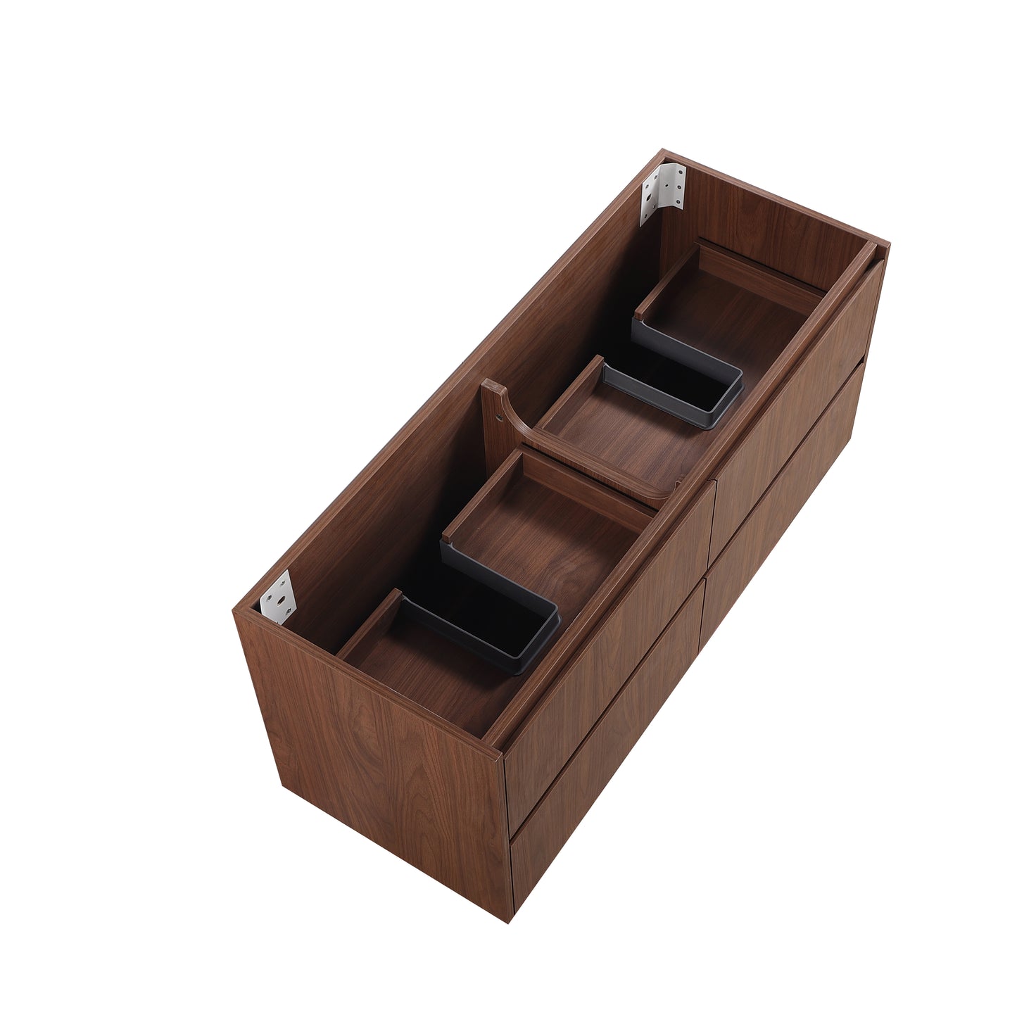Gladstone Modern Wall Hung Plywood Double Bowl LK-MG1220W-MO