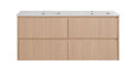 Gladstone Modern Wall Hung Plywood Double Bowl LK-MG1220W-SO