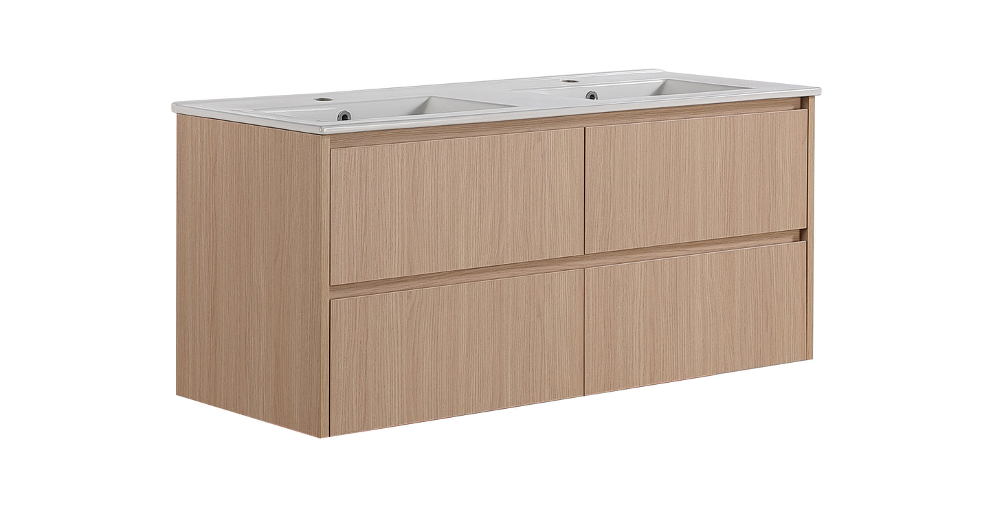 Gladstone Modern Wall Hung Plywood Double Bowl LK-MG1220W-SO