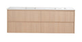Gladstone Modern Wall Hung Plywood Cabinet LK-MG1521W-SO