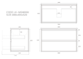 Gladstone Modern Wall Hung Plywood Cabinet LK-MG900W-MO