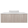 Kliff Fluted Wood Grain Vanities Coastal Oak LK-MK1200W-CO