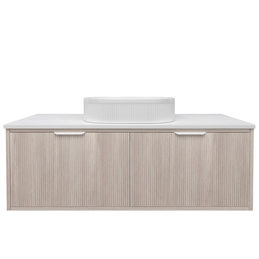 Kliff Fluted Wood Grain Vanities Coastal Oak LK-MK1200W-CO