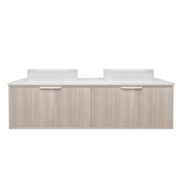 Kliff Fluted Wood Grain Vanities Coastal Oak LK-MK1500W-CO