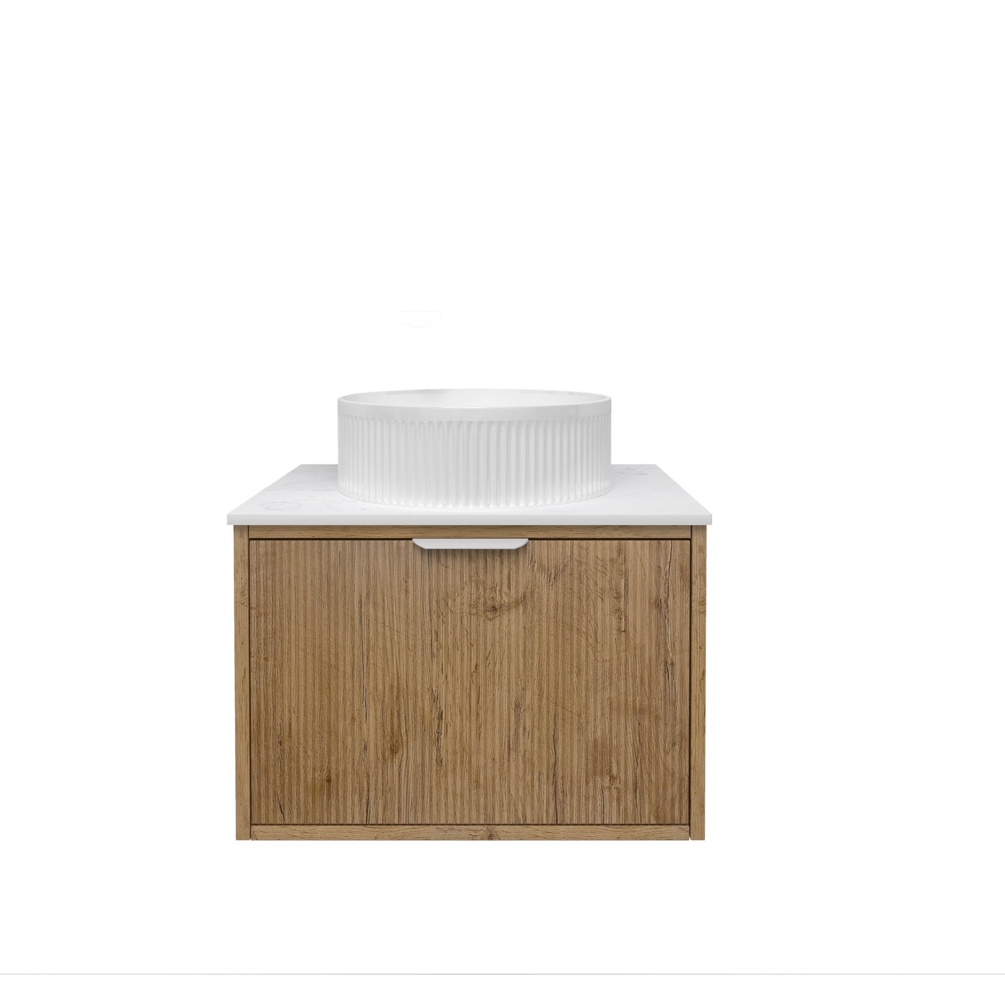 Kliff Fluted Wood Grain Vanities Prime Oak LK-MK600W-PO
