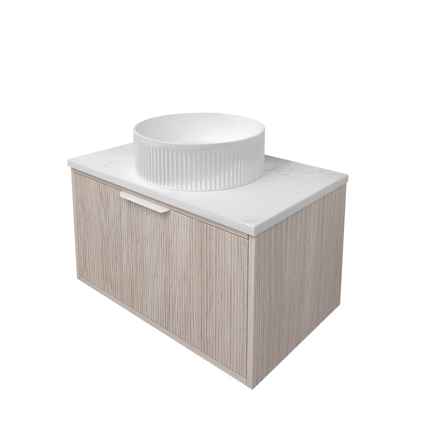 Kliff Fluted Wood Grain Vanities Coastal Oak LK-MK750W-CO