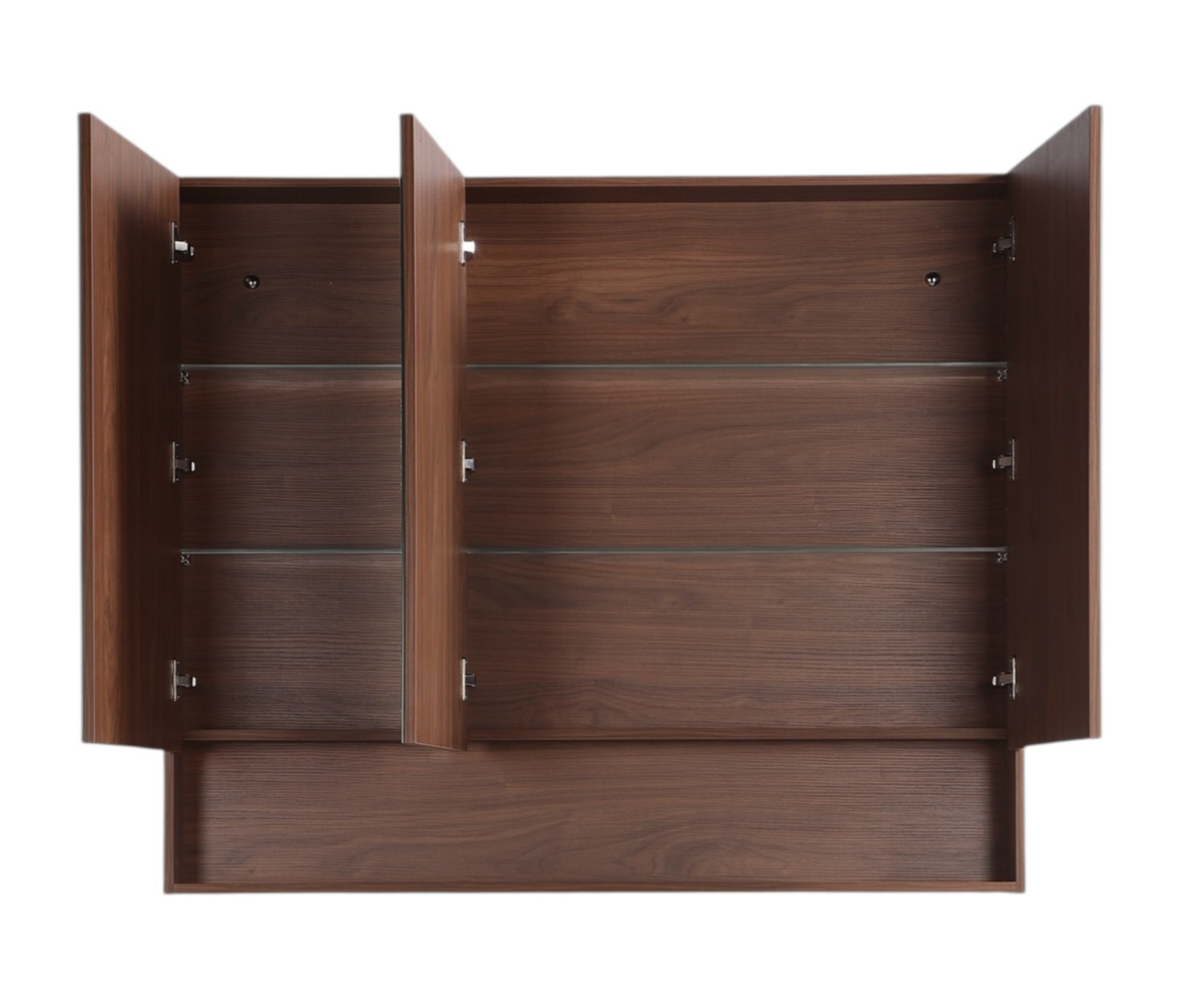 Clark Plywood Mirror Cabinet Mocha Oak Matte LK-CLMC1200-MO