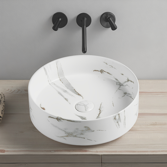 Olley Fine Ceramic Above Counter Basin LK-OA390-MCW