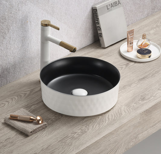 Ollia Diamond Fine Ceramic Above Counter Basin LK-ODA360-MWB
