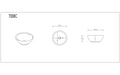 Orbi Fine Ceramic Above Counter Basin LK-ORA380-OF