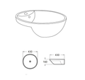 Orbi Fine Ceramic Semi Ress Basin LK-OSR430