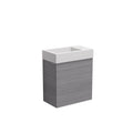 Crete Mini Wall Hung PVC Cabinet Grey Oak LK-PK45W-OG