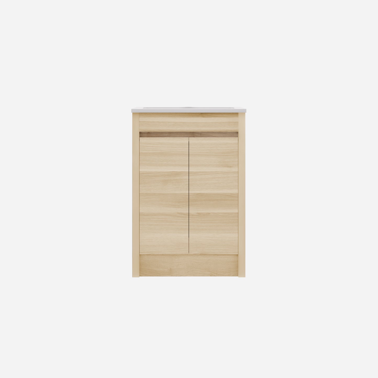 Pako Free Standing Vanity PVC Woodgrain Natural Oak Flat-pack LK-PK64L-OAK