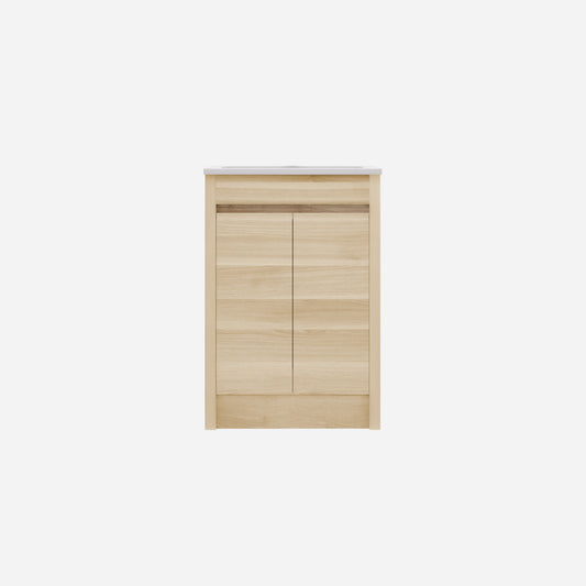 Pako Free Standing Vanity PVC Woodgrain Natural Oak Flat-pack LK-PK64L-OAK