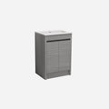 Pako Free Standing Vanity PVC Woodgrain Grey Oak Flat-pack PK64L