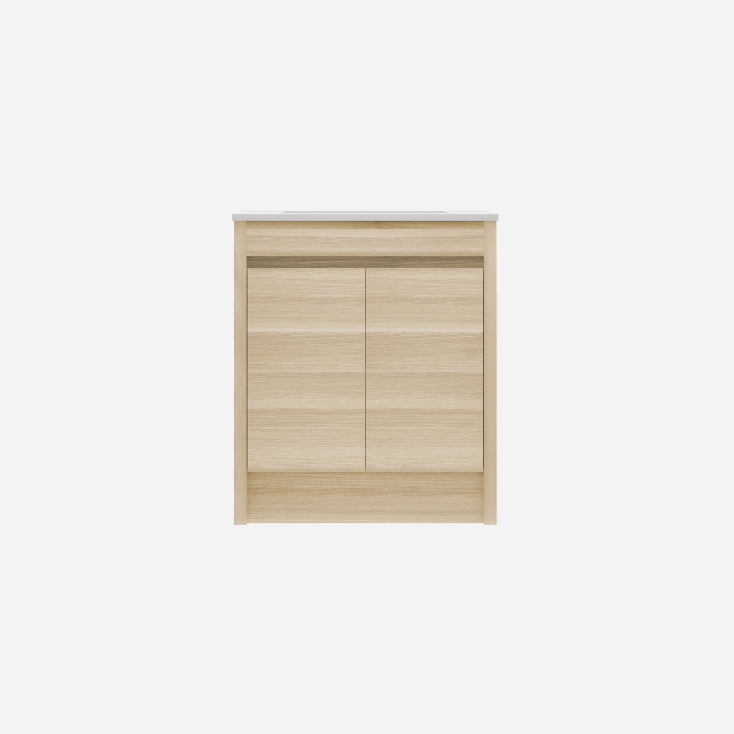 Pako Free Standing Vanity PVC Woodgrain Natural Oak Flat-pack LK-PK74L-OAK