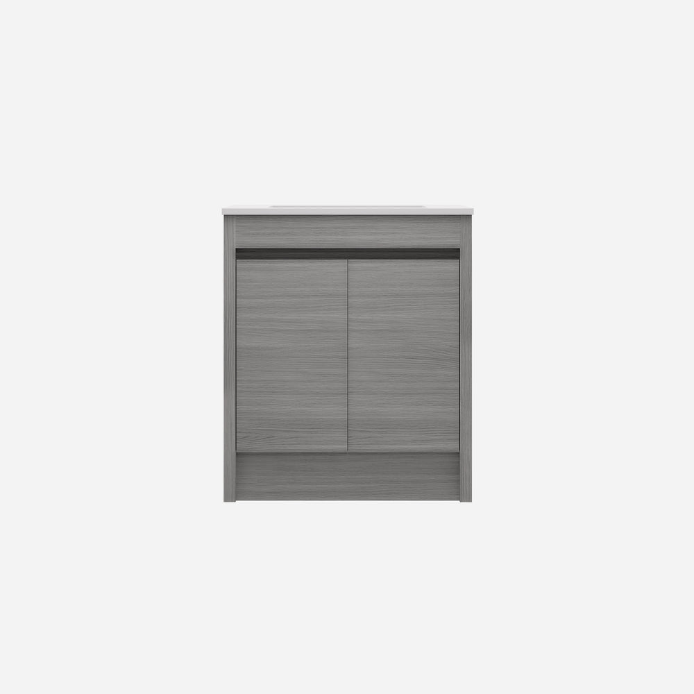 Pako Free Standing Vanity PVC Woodgrain Grey Oak Flat-pack LK-PK74L-OG