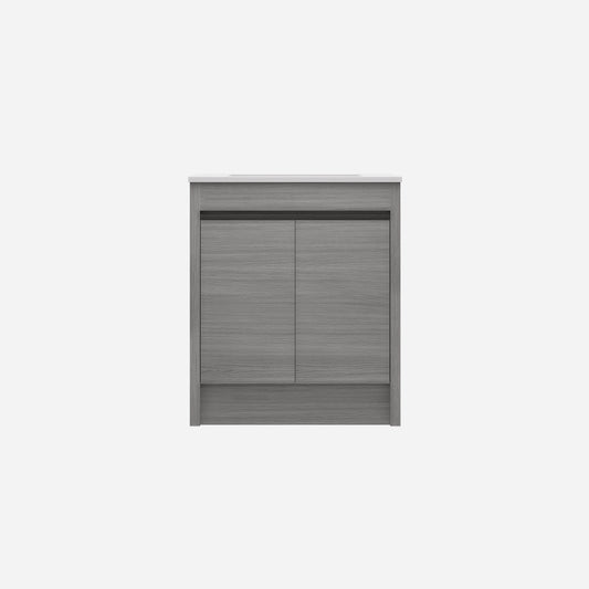 Pako Free Standing Vanity PVC Woodgrain Grey Oak Flat-pack LK-PK74L-OG