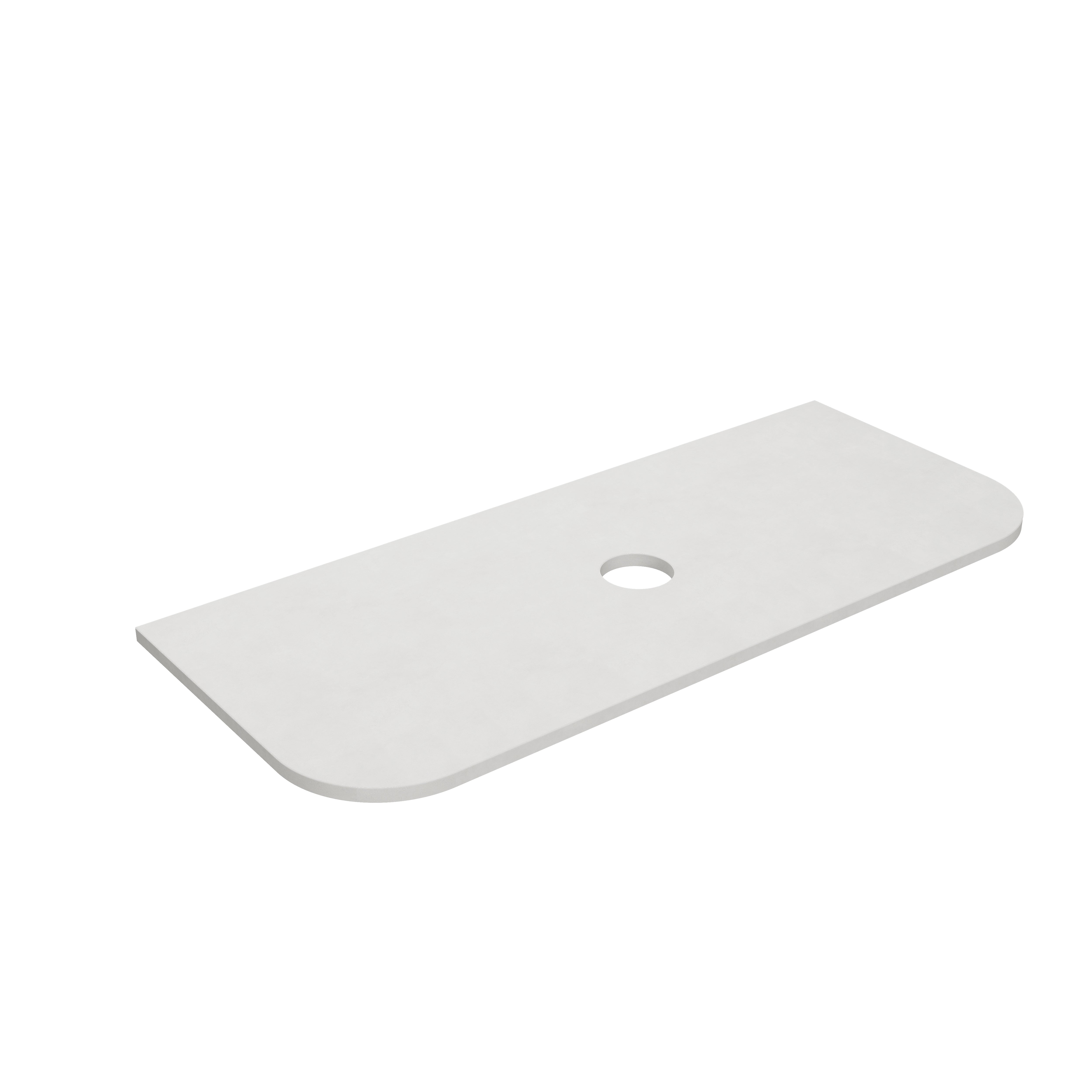 Blanco White (WG034) Zero Silica Engineer Stone Top – Curve LK-QBW