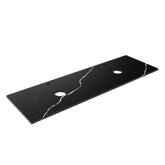 Calacatta Night (WG485) Zero Silica Engineer Stone Top LK-QCN