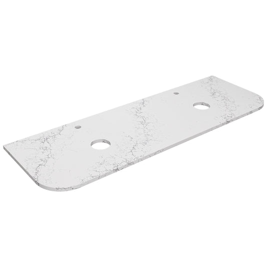 Calacatta White (WG486) Zero Silica Engineer Stone Top – Curve LK-QCW