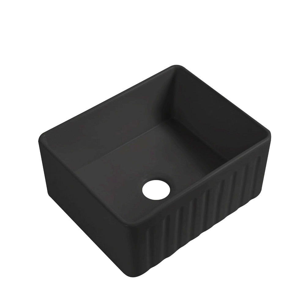Roccia Fine Fireclay Farmhouse Buttler Sink 760mm LK-S-RFFC760 — Gloss White, Fireclay & Ceramic, Kitchen Sinks