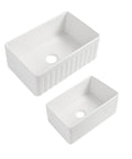 Roccia Fine Fireclay Farmhouse Buttler Sink 760mm LK-S-RFFC760