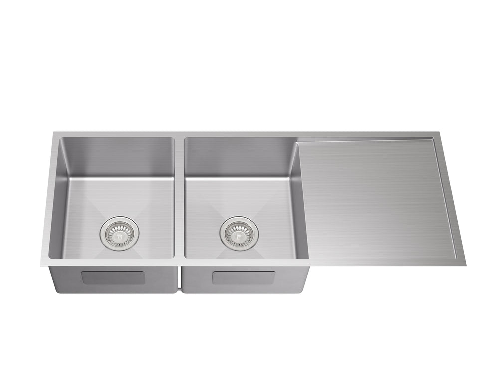 Kliff Hand Made Stainless Steel Double Bowl Sink 1140mm LK-SDK1140