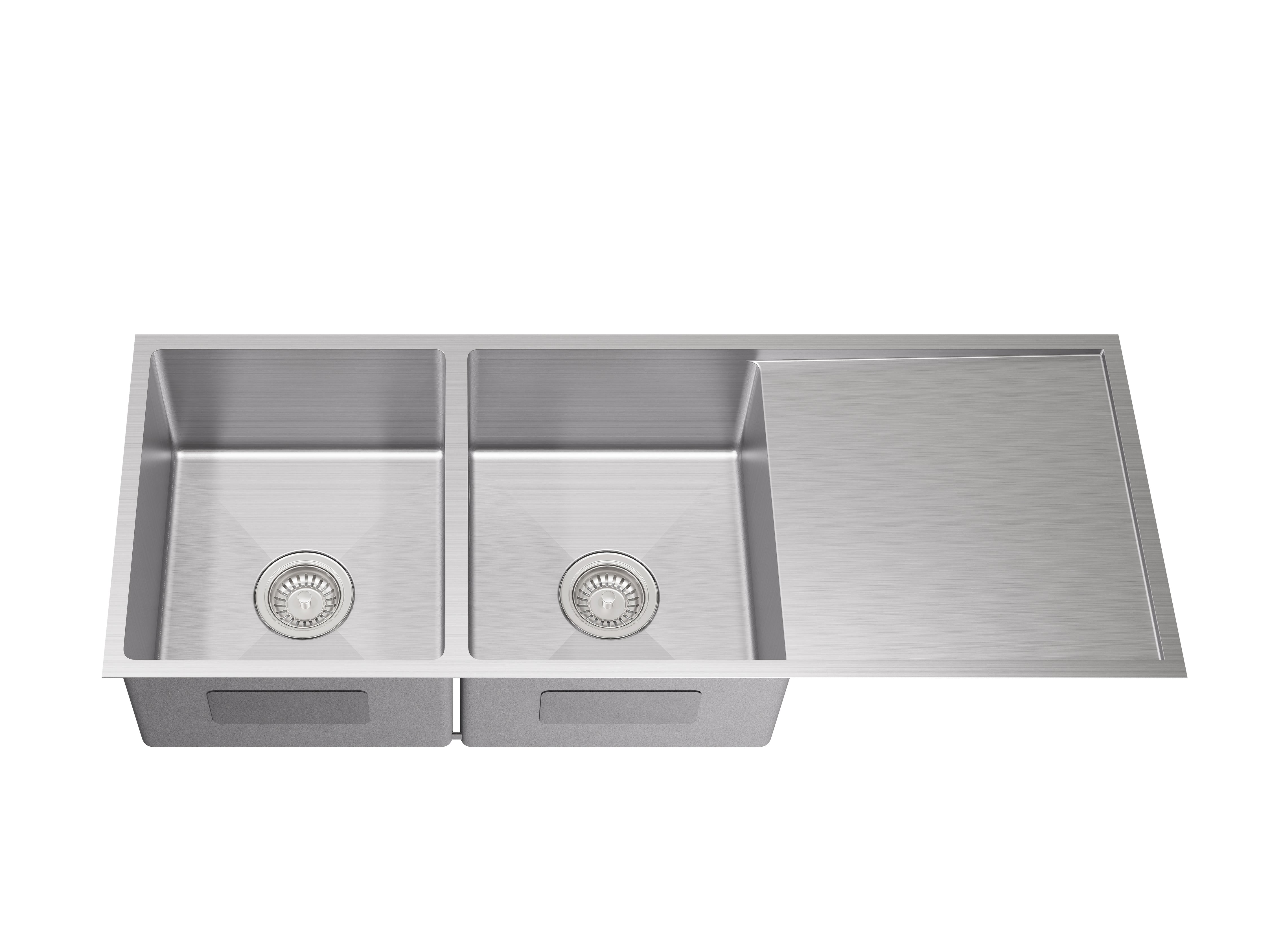 Kliff Hand Made Stainless Steel Double Bowl Sink 1140mm LK-SDK1140