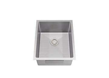 Kliff Hand Made Stainless Steel Sinks LK-SSK34 — Chrome & Stainless