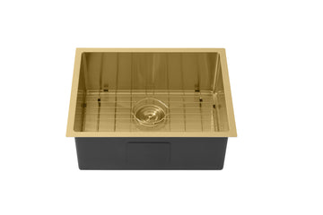 Kliff Hand Made PVD Stainless Steel Sinks 540mm LK-SSK-54 — Chrome & Stainless