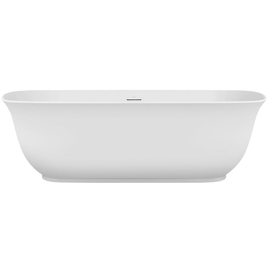 Lola 1700 Freestanding Bath with Integrated Overflow — White Baths, Acrylic Baths, Oval Baths