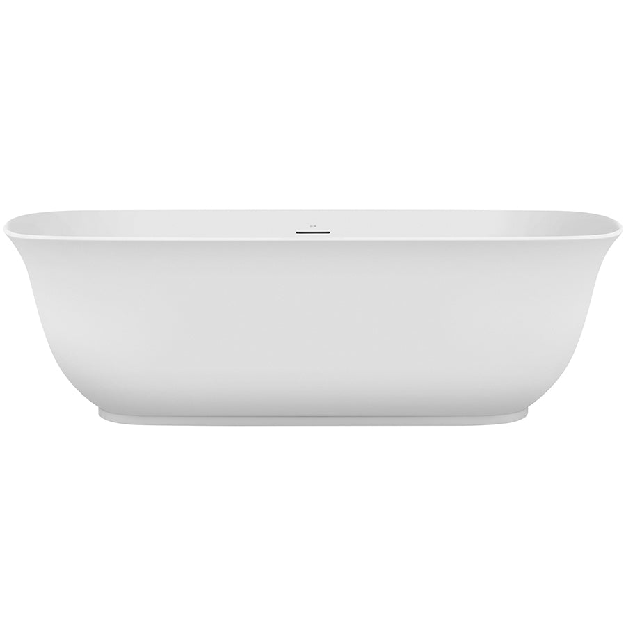 Lola 1700 Freestanding Bath with Integrated Overflow — White Baths, Acrylic Baths, Oval Baths