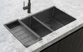 LAVELLO KITCHEN SINK COLANDER GUNMETAL BLACK