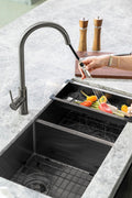 LAVELLO KITCHEN SINK COLANDER GUNMETAL BLACK